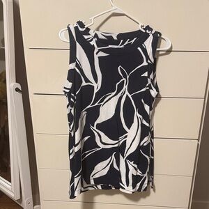 Chico's Black and White Tank Top